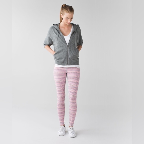 Lululemon Wunder Under Pant III, Cyber Stripe Flash Light Menthol, Size 6 - Picture 1 of 9